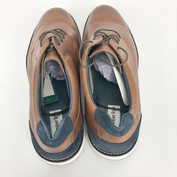 HAWKER RYE Men's Maverick Oxford Shoes 12 Brown Lace Up Leather Stitchfix NWOB - Picture 7 of 9